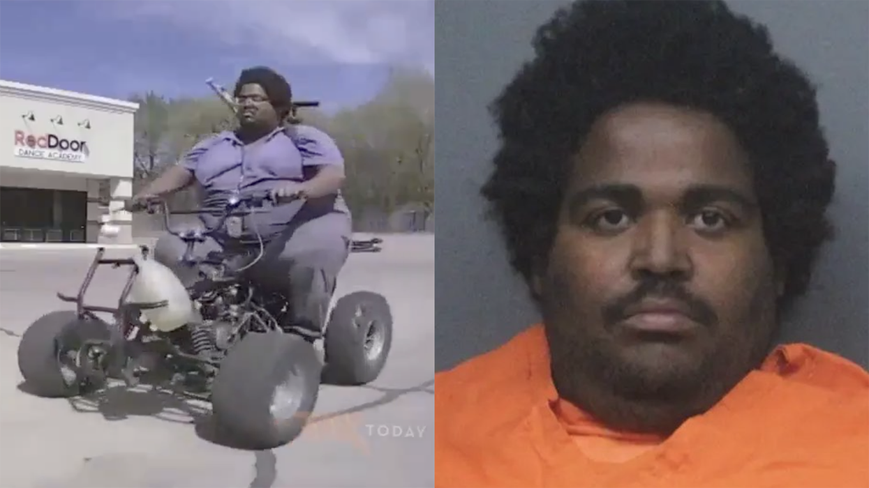 Morbidly obese progressive goes on spree crashing mobility scooter into Teslas, but he can't outrun justice