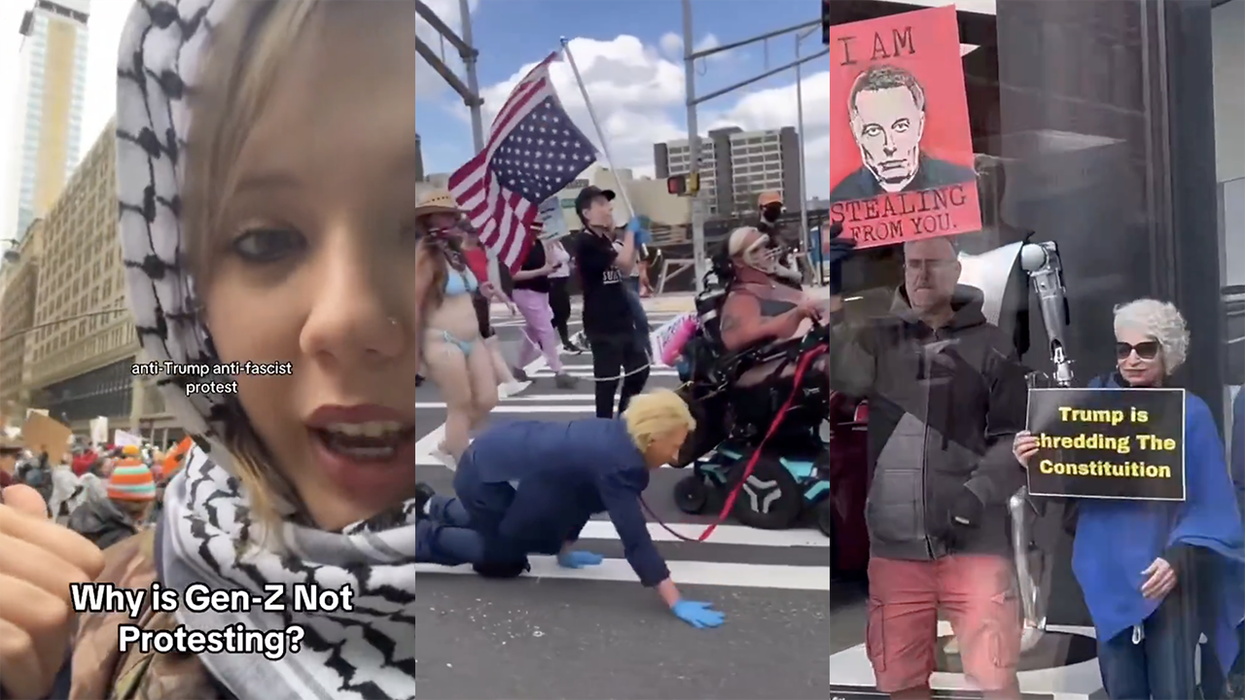 Watch: Lunatics protested in American cities against Donald Trump and Elon Musk and here's who funded them