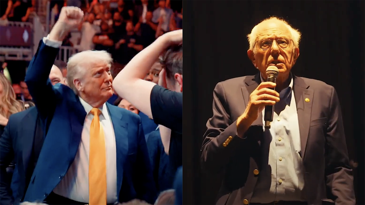 As Trump wows the UFC, Bernie Sanders goes on cranky old man rant at Coachella about the oligarchy
