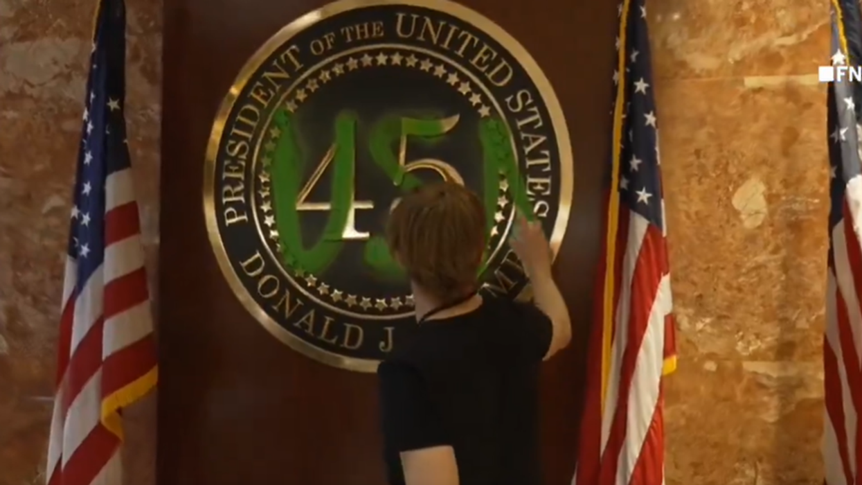 Radical Climate Activists Vandalize The Inside Of Trump Tower