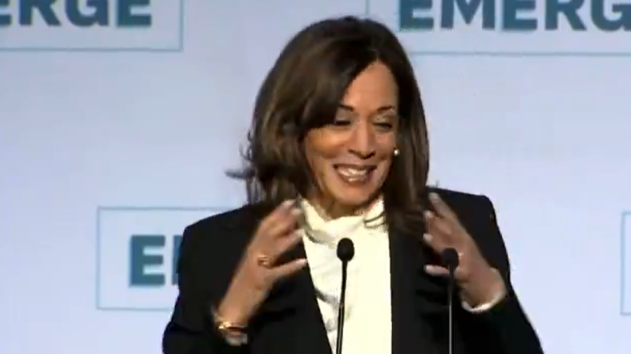Kamala Harris returns for anti-Trump speech, instead claims elephants live rent-free in her head (at least something does)