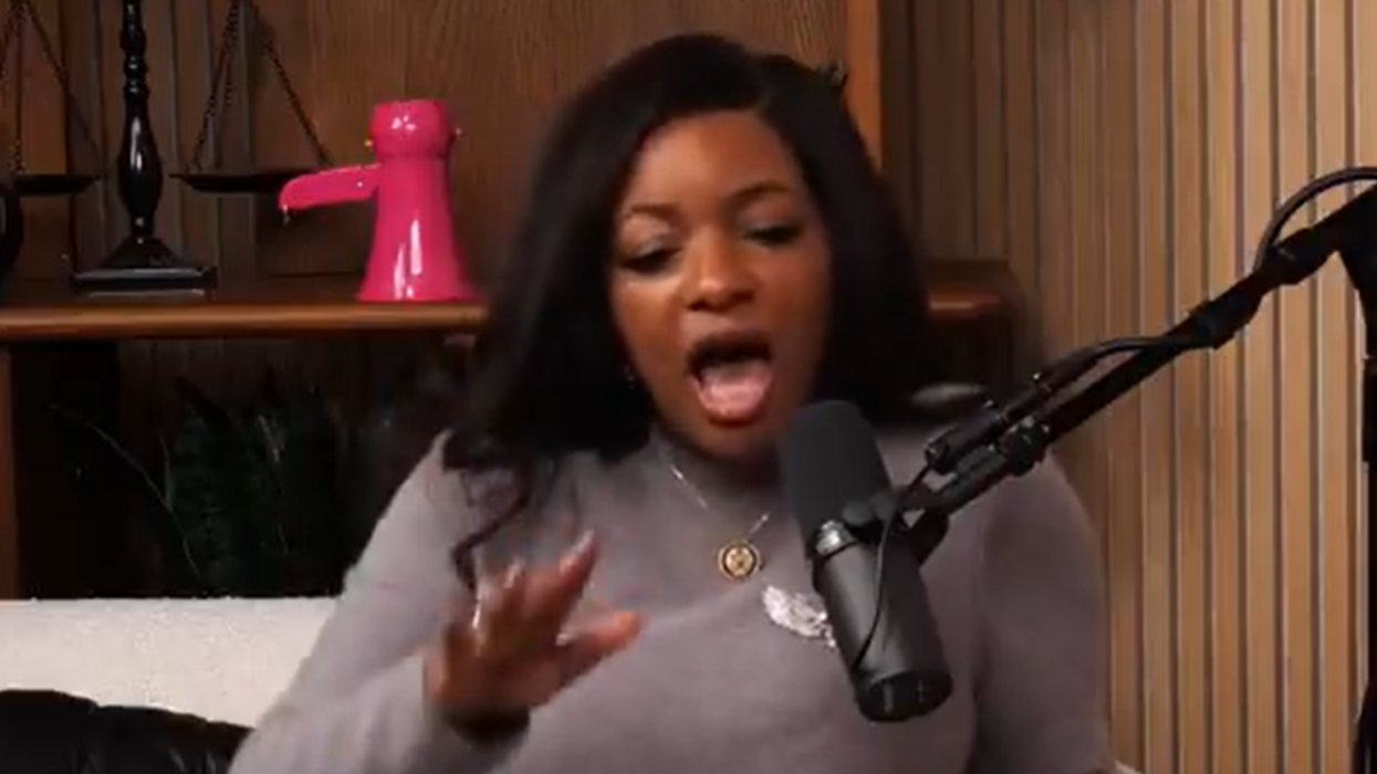 Jasmine Crockett says YOU'RE the ones who are "inherently" violent. Aligned with the KKK, too.