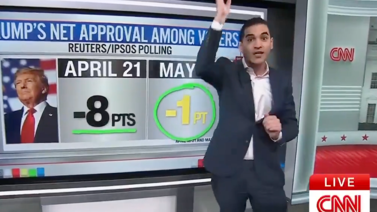 Trump's new approval ratings are in, and CNN's polling guru was forced to report news his network is gonna HATE