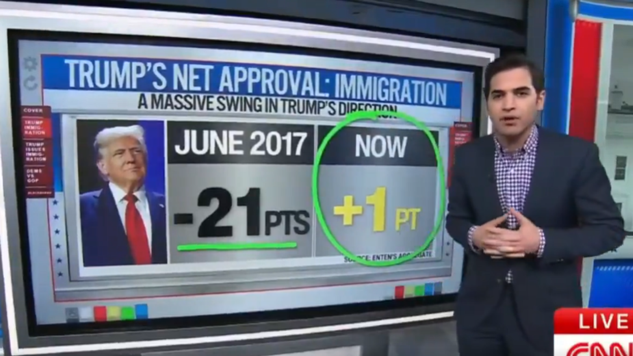 CNN Analyst has data saying Trump's approval on immigration is surging DESPITE CNN's "news' coverage