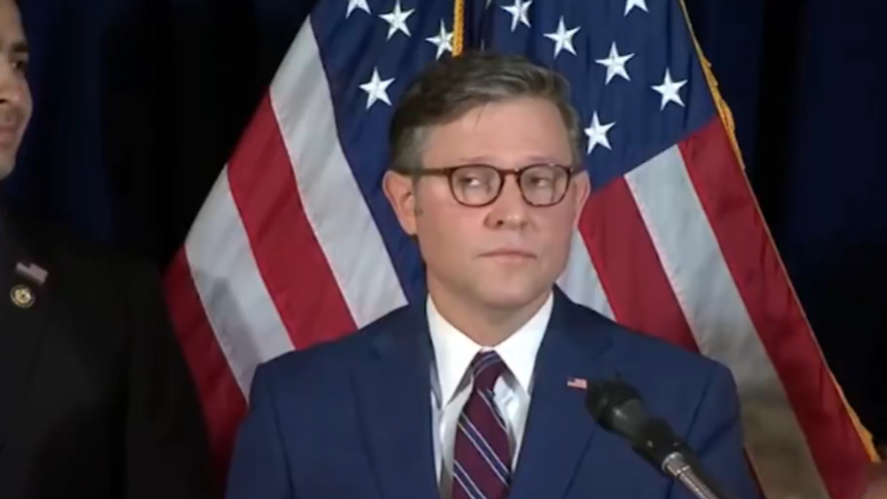 Speaker Mike Johnson’s eye roll when asked about crazy Maxine Waters says it all