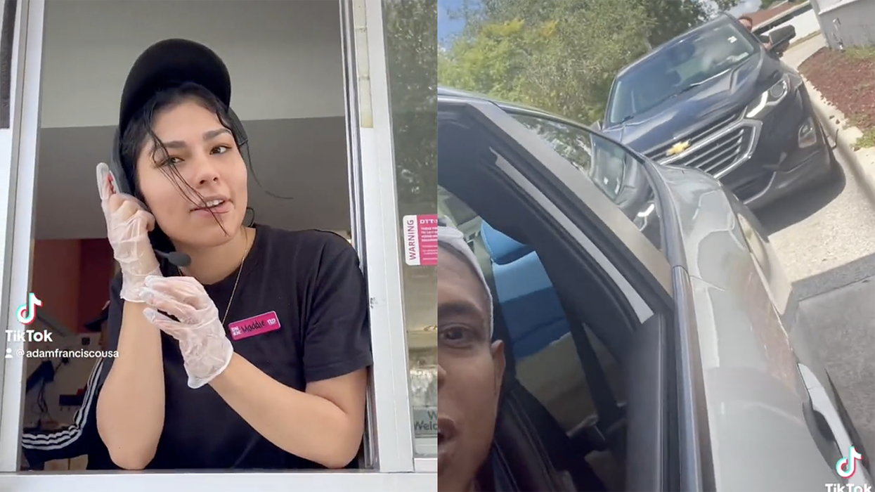 Dude gets angry car in front of him at drive-thru is a Trump Supporter... so he calls the store to WARN them