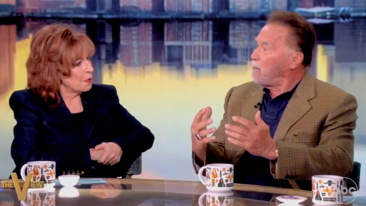 The shrill harpies on "The View" are SHOCKED legal immigrant Arnold Schwarzenegger opposes illegal ones