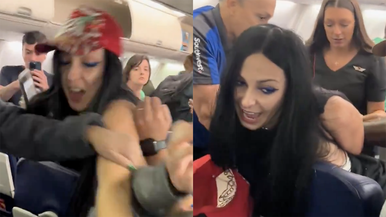 Woman's drunken airplane meltdown ends in handcuffs, the footage is bonkers