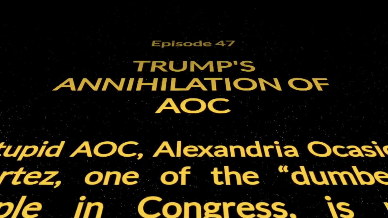 Trump drops EPIC rant against Rep. AOC, and someone turned it into the Star Wars theme
