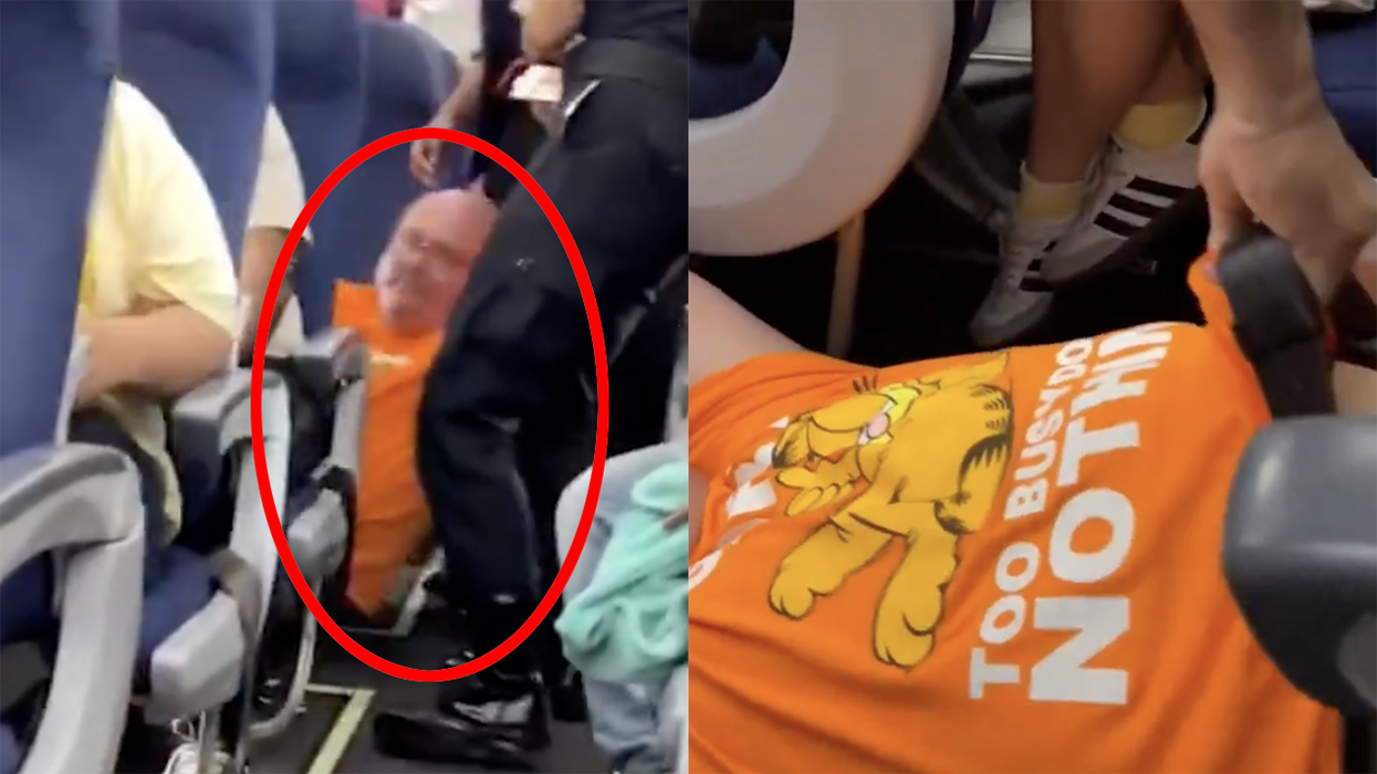 Obese man gets dragged off flight after a meltdown over needing the emergency exit row just to fit in his seat