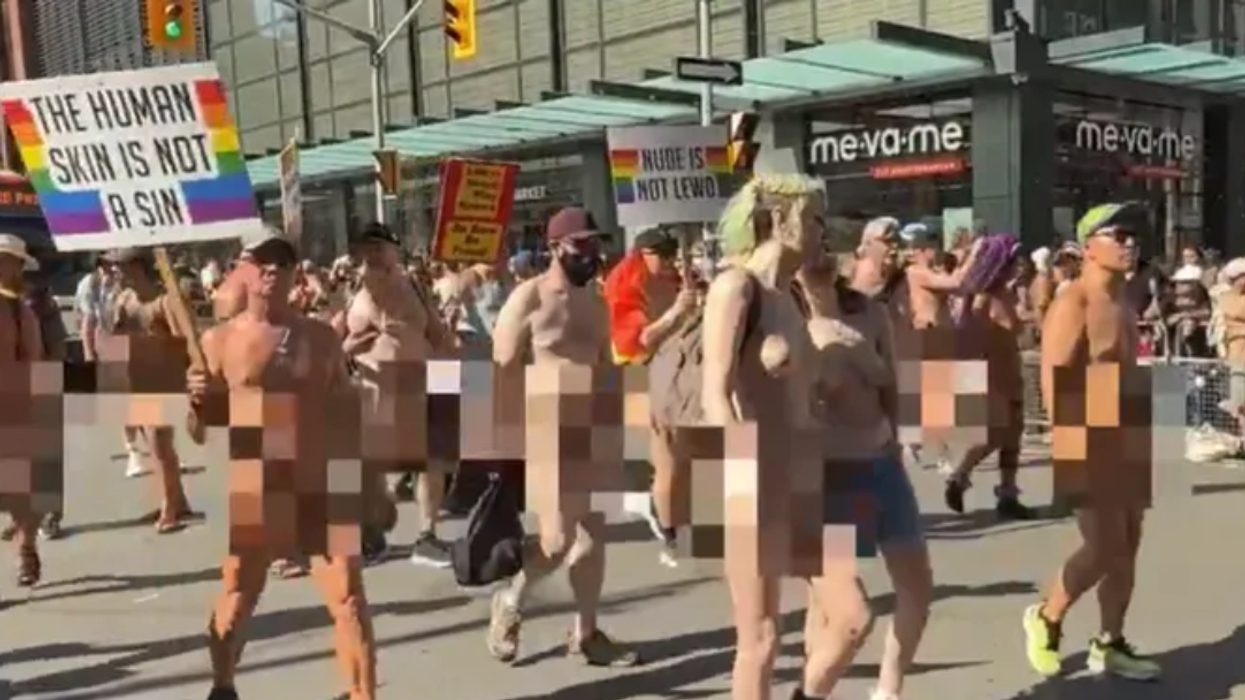 It wouldn't be a "family-friendly" Pride parade if people weren't walking around naked