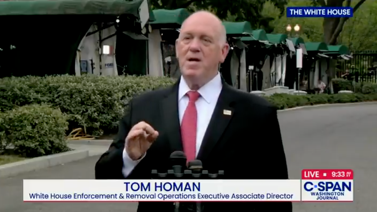 Tom Homan declares deporting 3000 illegals a day not enough, needs to bump those numbers up to 7000