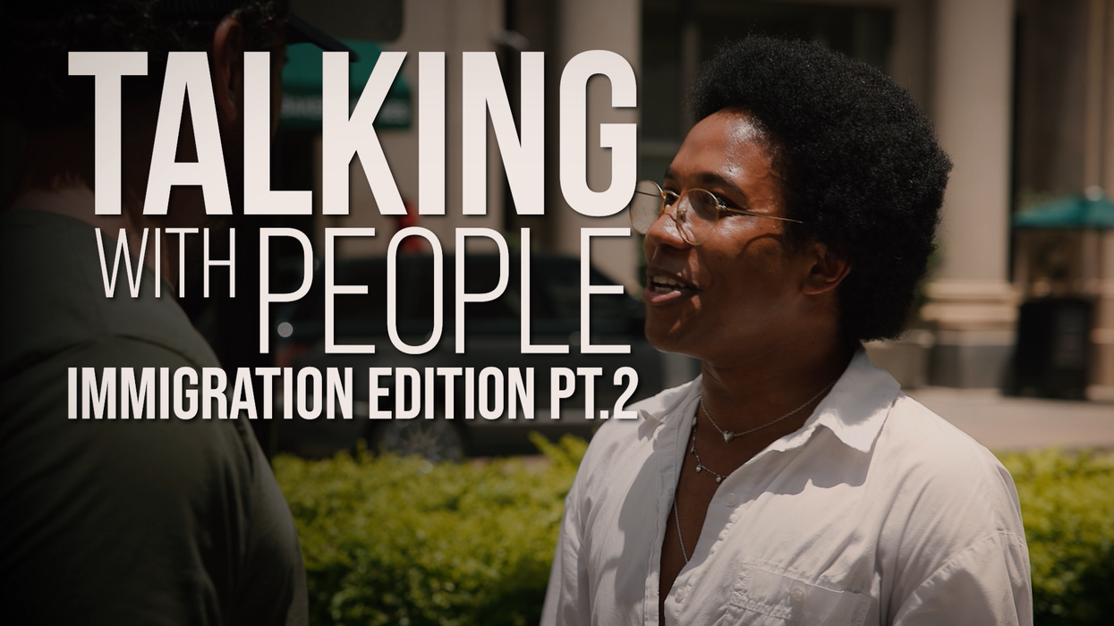 A Gay Lib and A Straight Conservative Debate Deporting Illegals | Talking with People