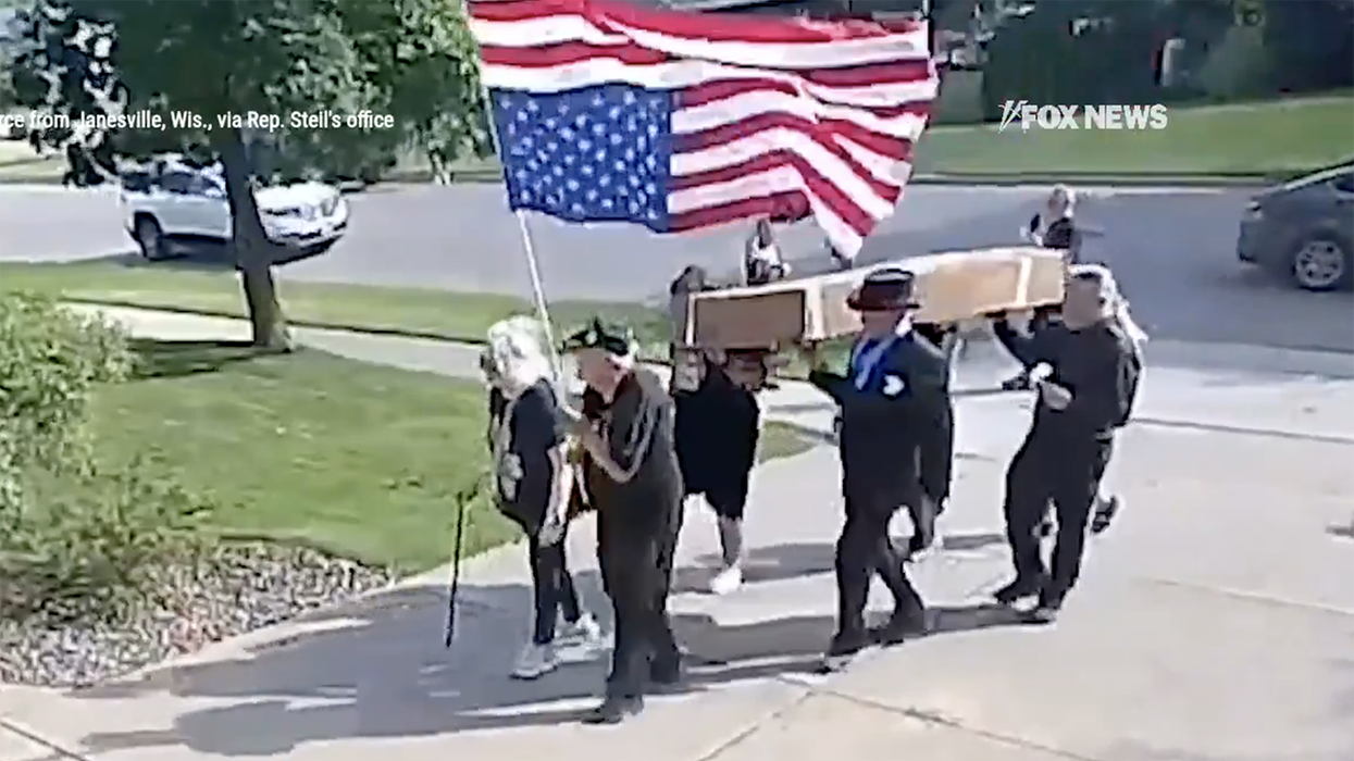 Liberals are delivering caskets to GOP congressmen's homes, and yes... their reasoning is stupid