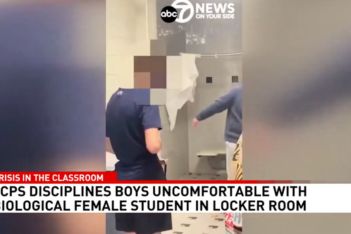 Male students were uncomfortable with a girl (who claims to be a boy) in the boys' locker room, now THEY'RE suspended