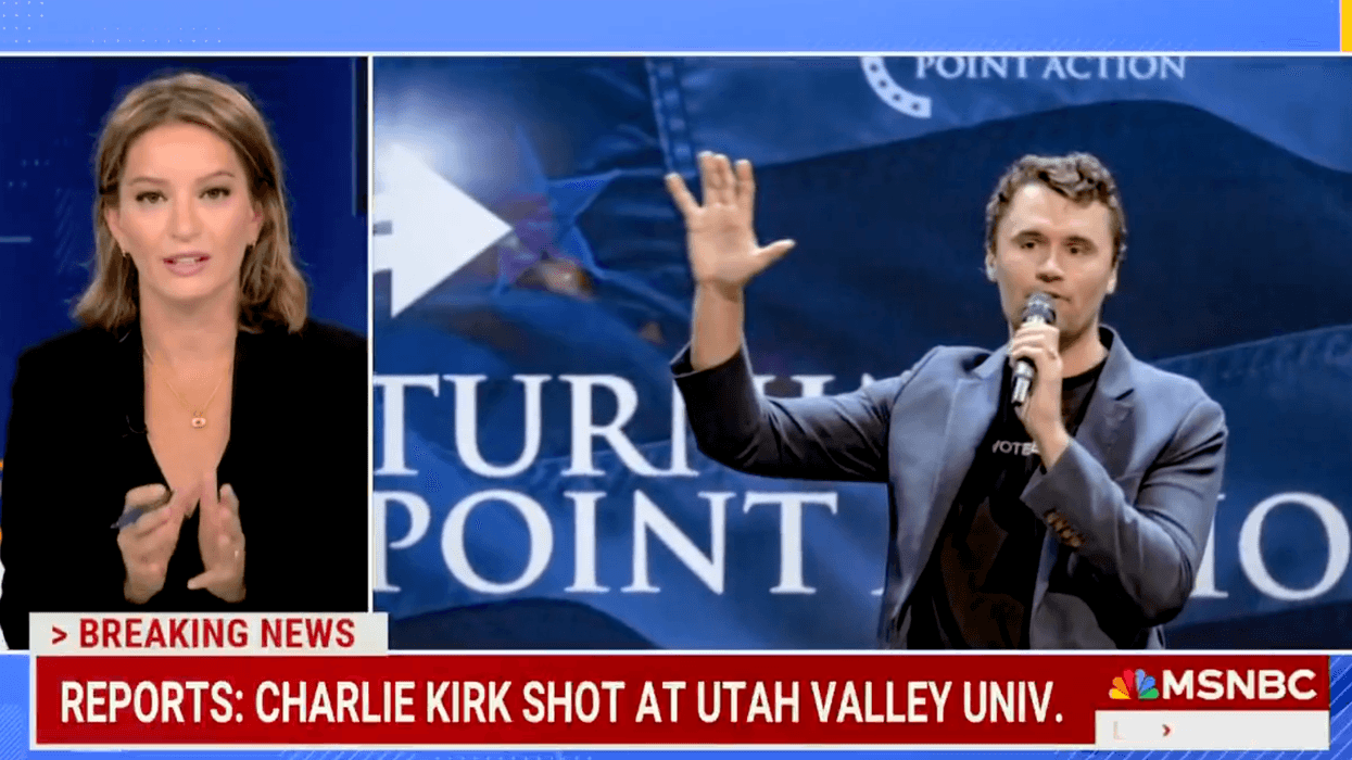 Charlie Kirk was shot dead in public, and MSNBC wondered if it was a Trump supporter firing their gun in celebration