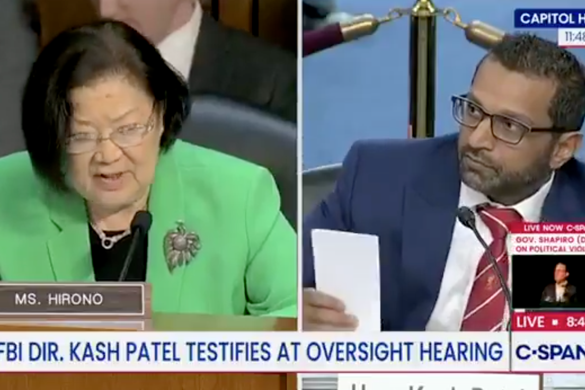 Dem Senator lashes out at Kash Patel, says it's unfair to make female FBI agents do a single pull-up