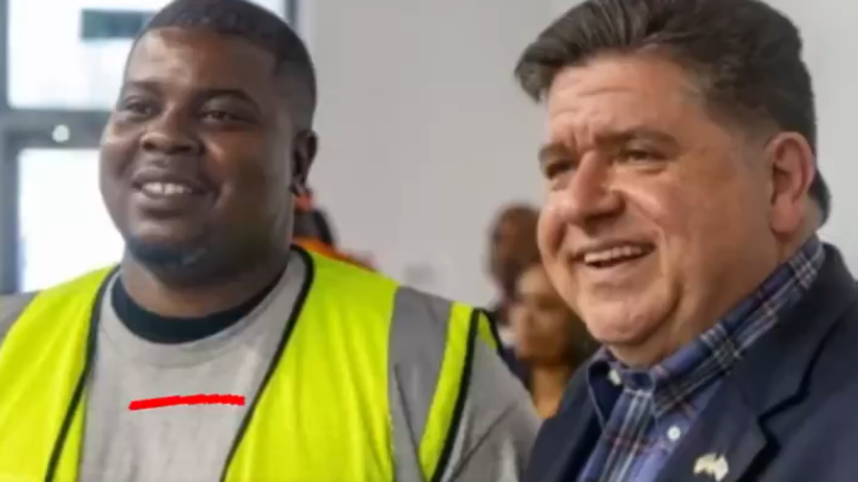 Dem Gov takes photo op with "peacekeeper" to claim Chicago is safe, turns out the guy was charged with murder