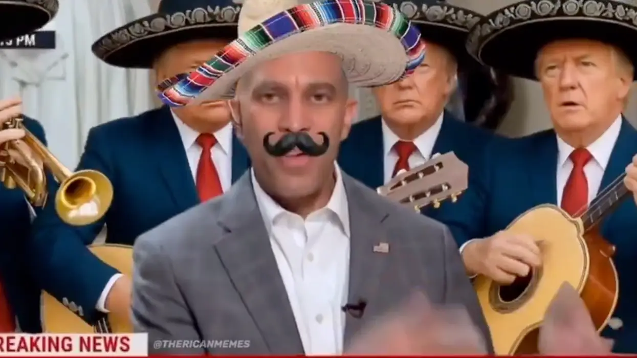Hakeem Jeffries has another meltdown over Trump putting him in a sombrero... so of course Trump did it again