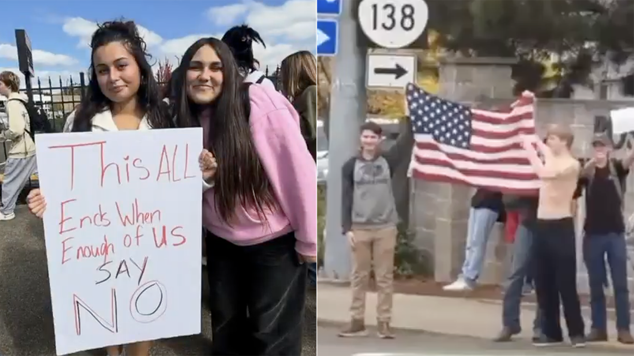 “This all ends when enough of us say no": Students have had enough, stage walkout to protest boys in the girls bathroom