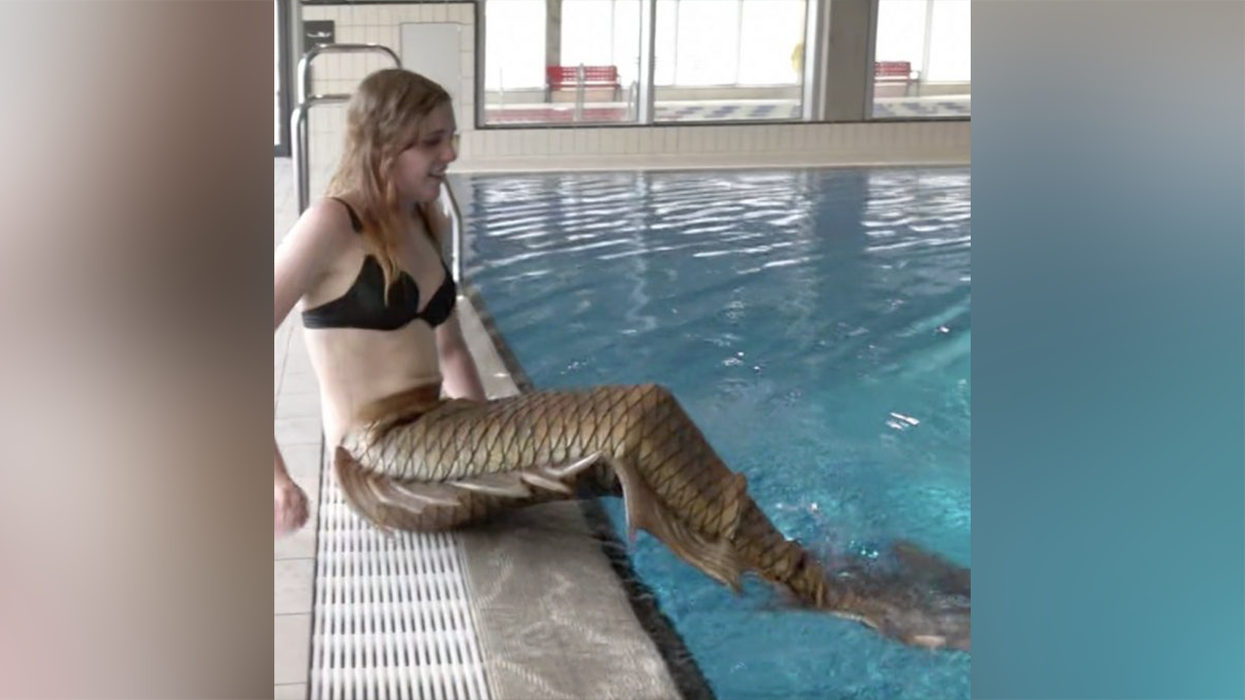 Man who identifies as a mermaid won't calm down over being banned from the women's locker room