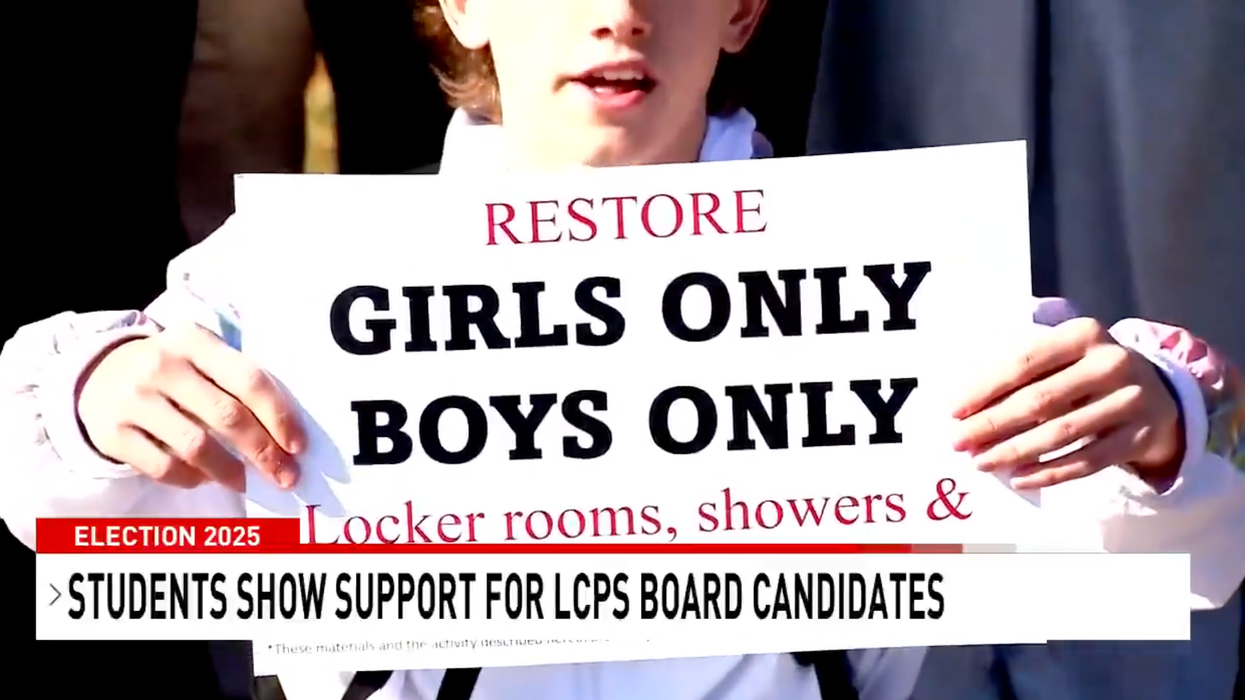 Virginia teens campaign outside polling centers, ask their parents to vote AGAINST allowing boys in the girls' locker room