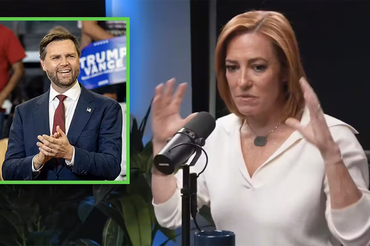 NBC News employee Jen Psaki starts the panic over JD Vance being president while lashing out at his wife
