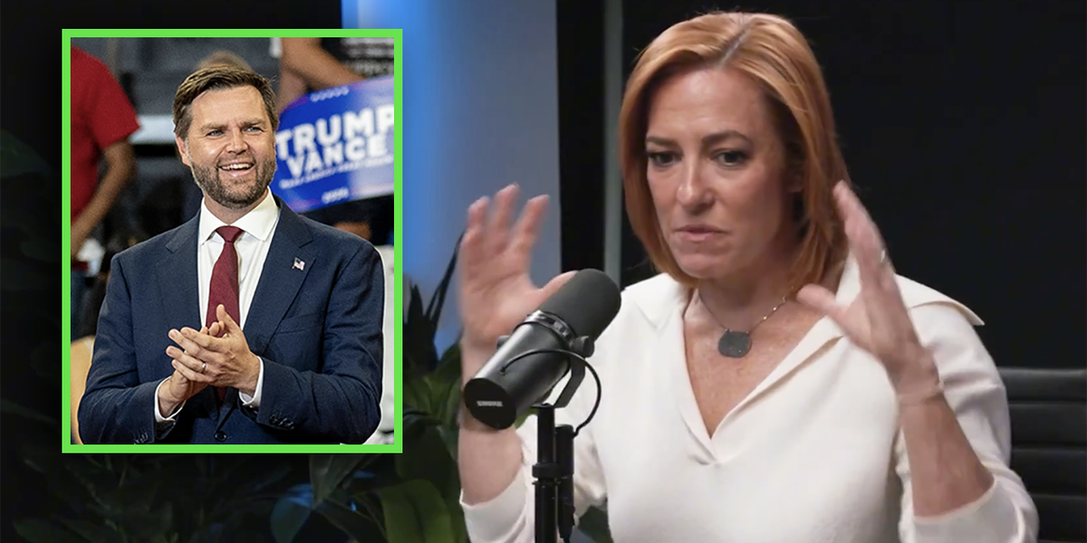 NBC News employee Jen Psaki starts the panic over JD Vance being president while lashing out at his wife - Louder With Crowder