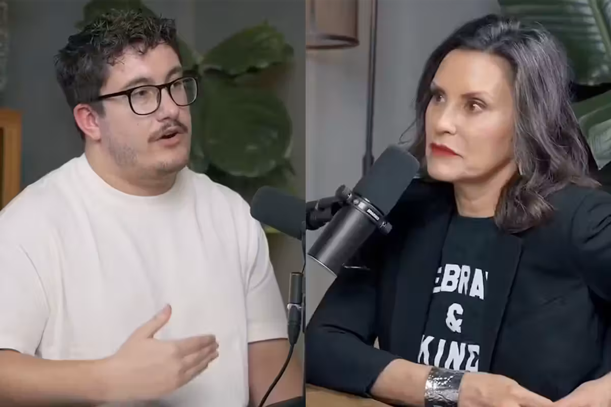 Podcaster explains why Dems labelling everyone "fascist" is dangerous, Gretchen Whitmer tosses a word salad in response