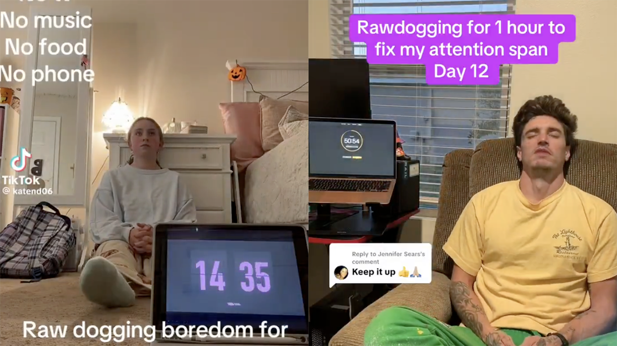 GenZers think they invented giving themselves a time out, but they call it "raw dogging life"