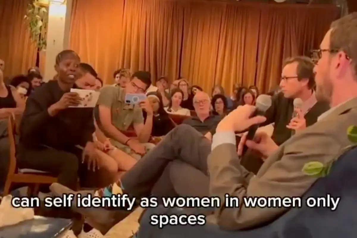 Lady thrown out of gym for opposing men in the locker room confronts LGBTQ politician looking to replace Pelosi in Congress