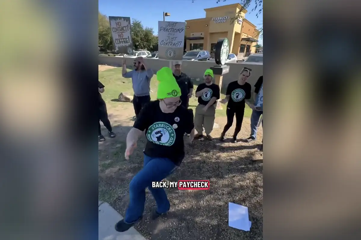 “My Neck, My Back, My Paycheck Is Wack”: Starbucks employees twerk for more money, act as if you're supposed to care