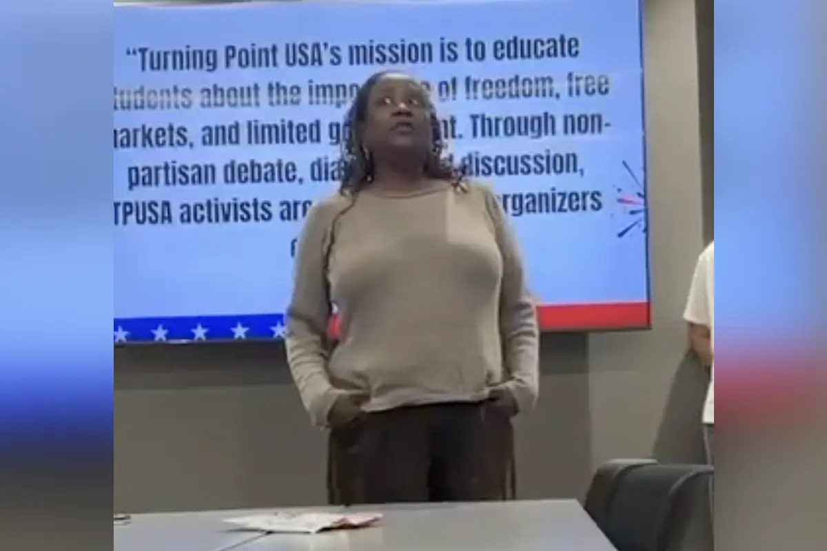 Woke professor invades students' first Turning Point USA meeting just to call them a bunch of fascist racists