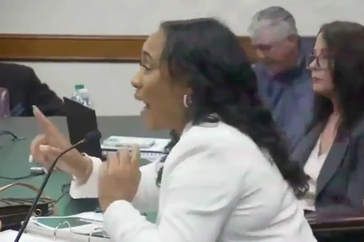 Corrupt democrat DA freaks out at hearing, demands committee investigate how many times someone has called her a racial slur