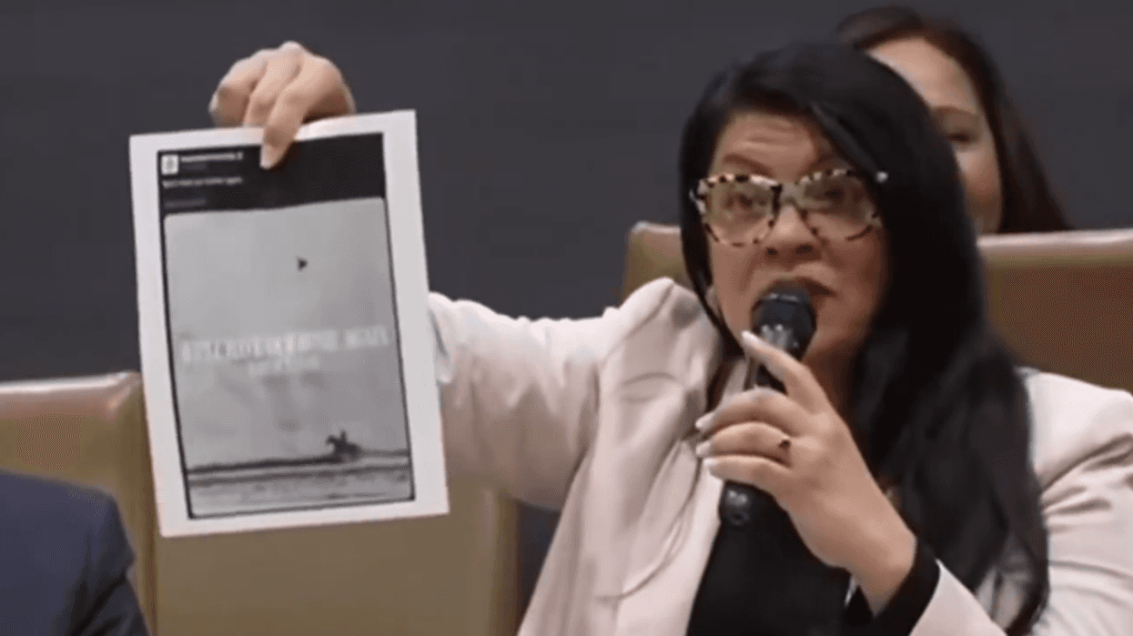Rashida Tlaib cries over a DHS social media post, yet says nothing about being an American
