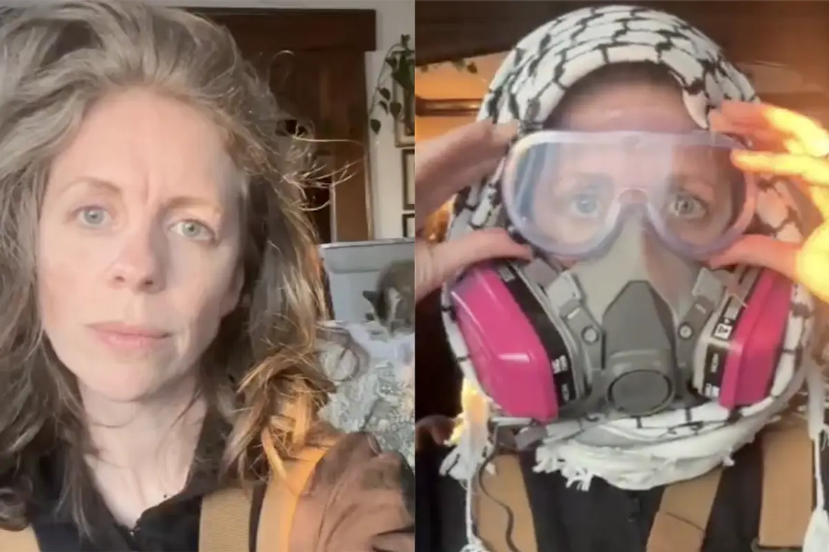 AWFL TikToker thinks she's intimidating as she turns into the final boss of leftist protesters