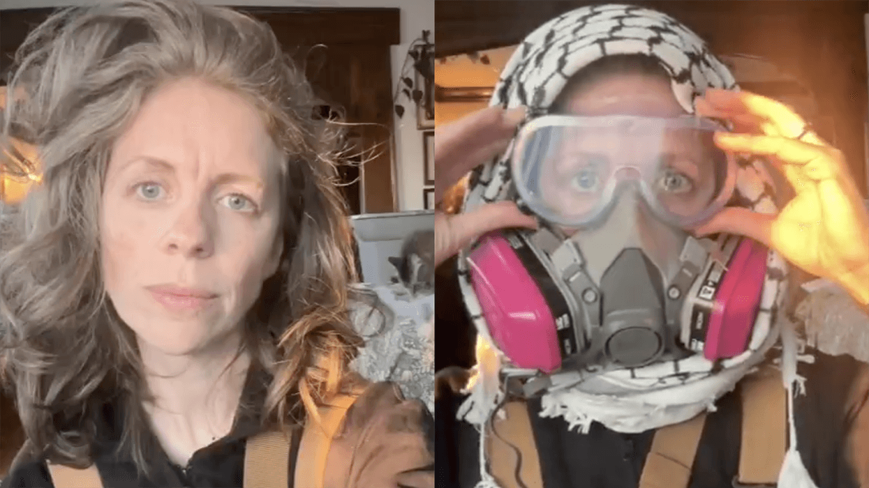 AWFL TikToker thinks she's intimidating as she turns into the final boss of leftist protesters