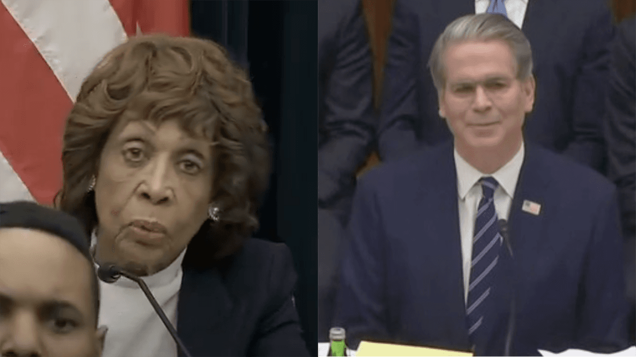 Trump's sassy Treasury Secretary calls on low-IQ Maxine Waters to show a little dignity, and her response is priceless