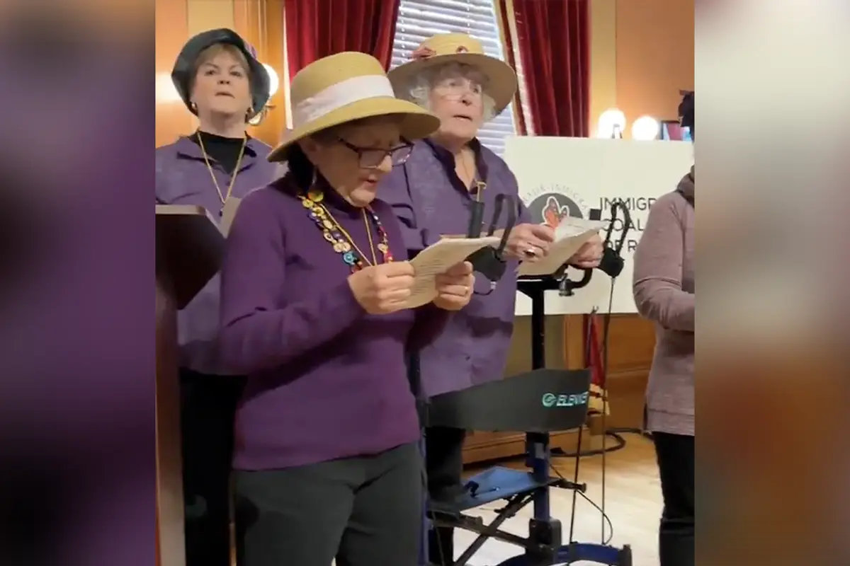 “Raging Grannies” perform their latest CRINGE anti-ICE anthem instead of spending time with their grandkids