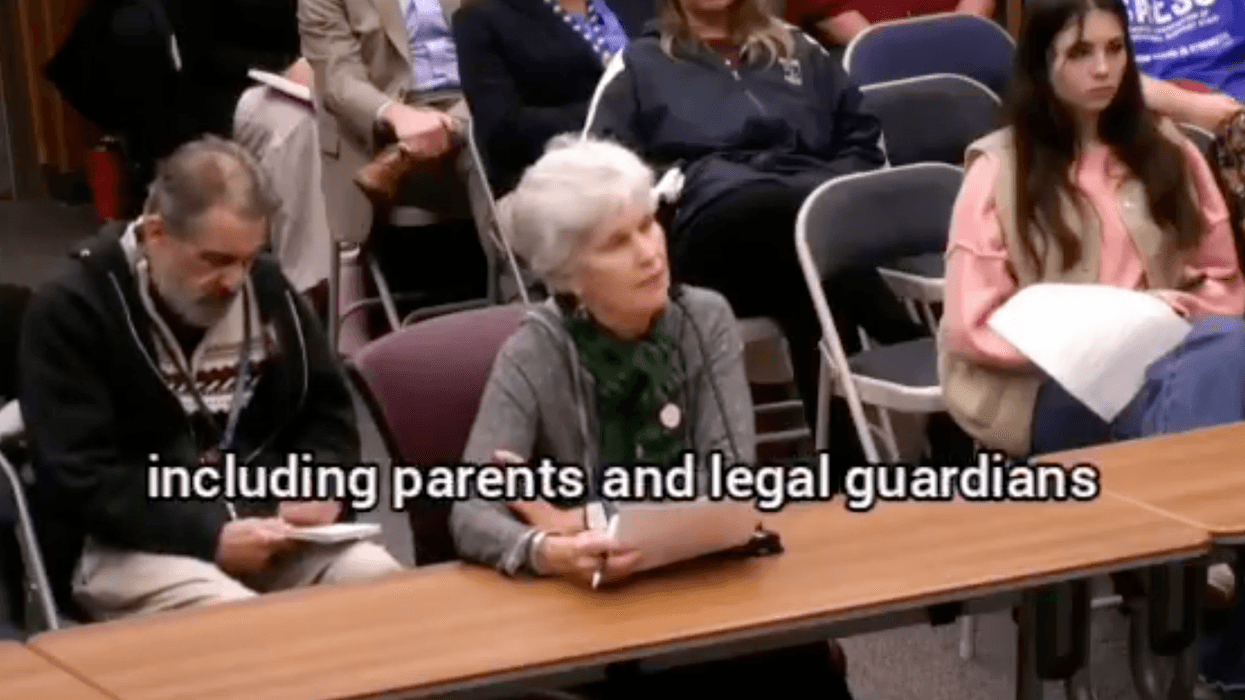 Leftist hag melts down over school Turning Point chapter, brags she reported parents to Child Protective Services