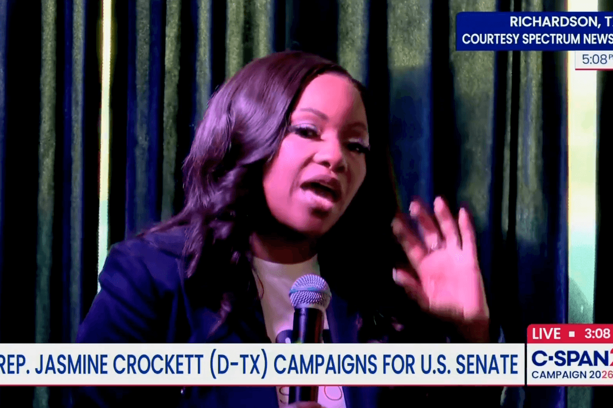 It's come to this! Jasmine Crockett playing the race card against her fellow Democrats