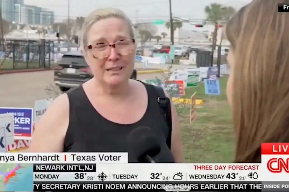 Texas voter reduced to literal tears she felt forced to vote for a white man over Jasmine Crockett