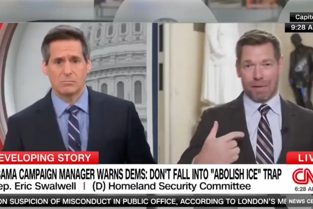 Eric Swalwell freaks out on ICE: "People are fed up and don't want it to be funded"