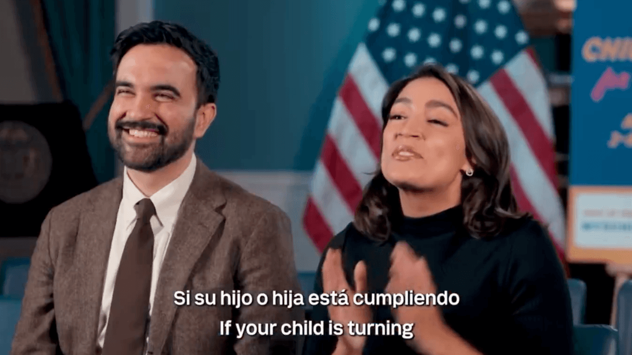 AOC and Mamdani join forces to promote taxpayer-funded childcare for illegals, and of course, it's in a foreign language