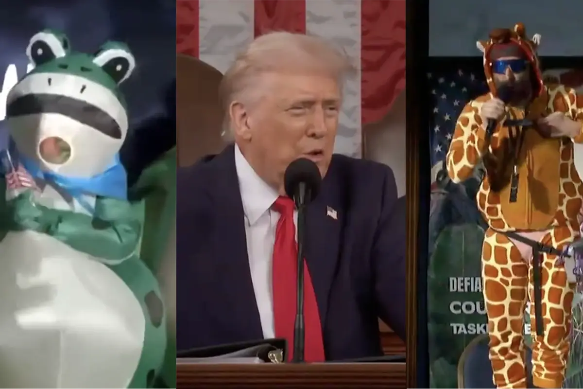 Trump calls Democrats "crazy," here they are protesting his SOTU dressed as animals
