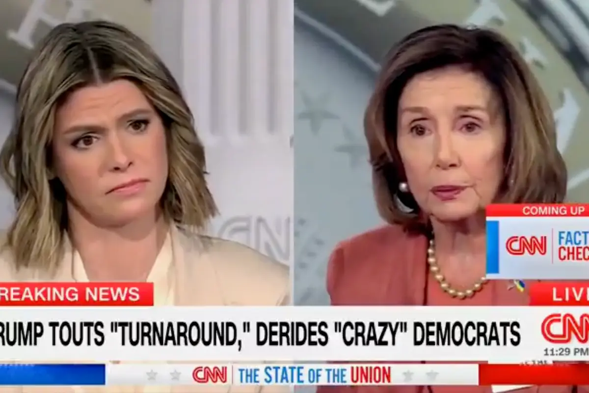 Nancy Pelosi malfunctions when CNN asks how it felt to see Elizabeth Warren give Trump a standing ovation for attacking her