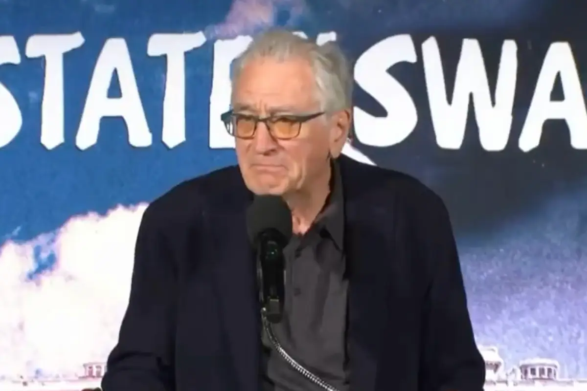 Robert De Niro claims loving America is like loving a spousal abuser. No, really. He said it with his whole chest and everything