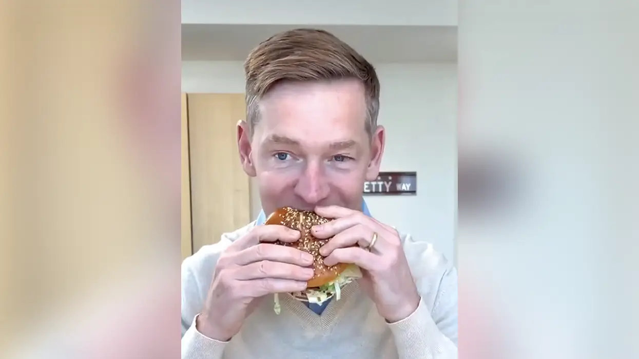 McDonald's CEO's attempt to review their latest burger monstrosity, his reaction is less than favorable