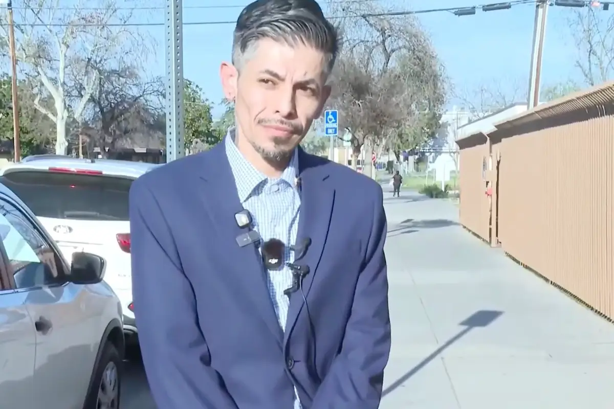 Registered sex offender candidate in Gavin Newsom's California holds presser across from a school. Read that again.