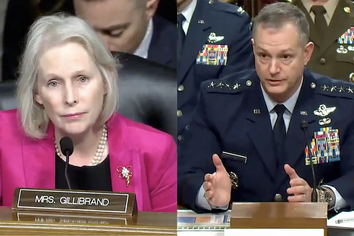 Shrill Democrat senator breathlessly tries to bait General into blaming Pete Hegseth for Iranian schoolgirl deaths